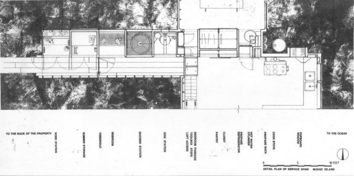 Comparelli Architect - Mudge Island British Columbia - Detail Plan