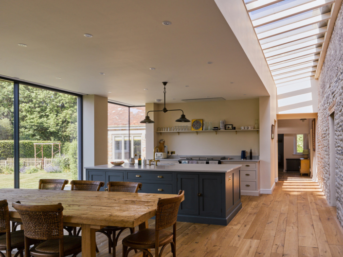 Wiltshire Farm House kitchen looking east